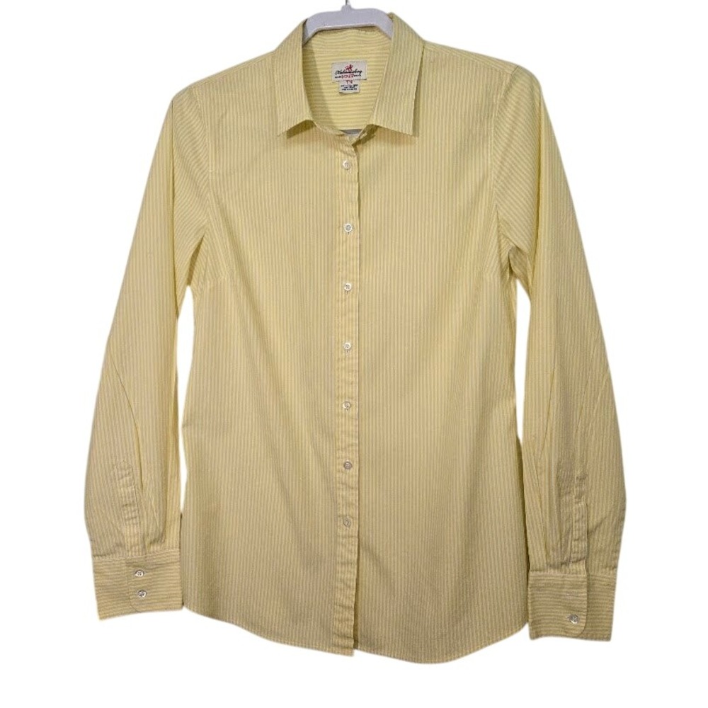 J. Crew Haberdashery Cotton Lycra Stretch Button Up Shirt Womens‎ Sz TM